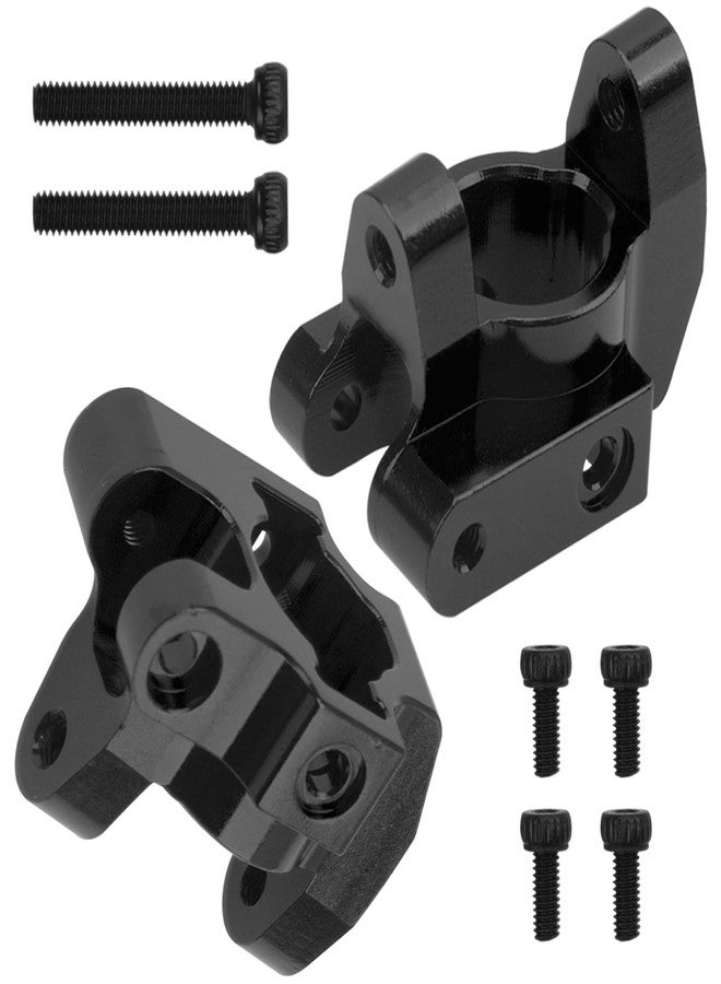 Vgoohobby Metal C-Hubs Caster Blocks & Front Steering Blocks & Rear Stub Axle Upgrade Parts Compatible with MN128 MN86s MN86k MN86 G500 1/12 RC Crawler Car (Black) - Image 3